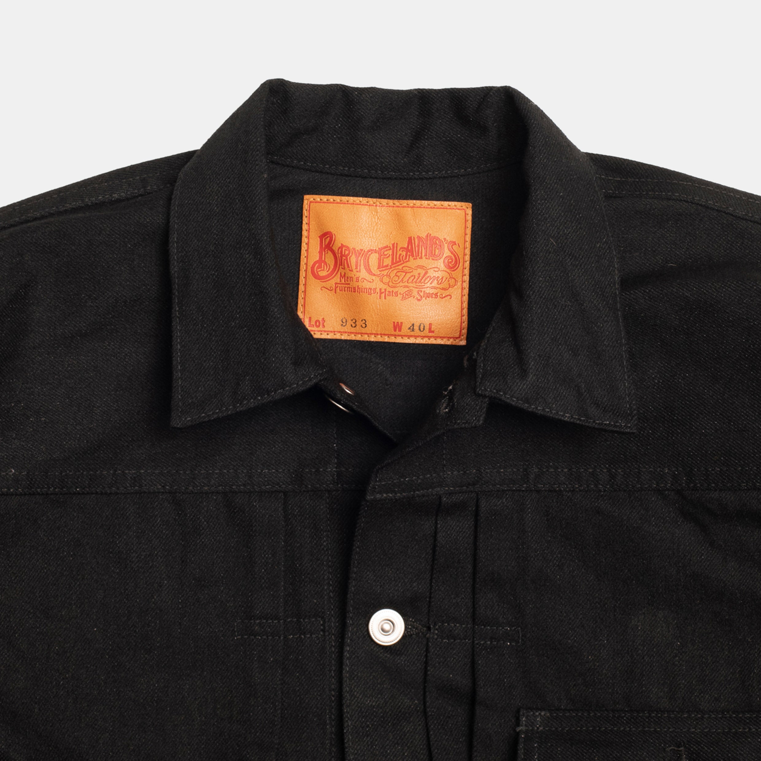 Bryceland's x Buck Mason Denim 933 Jacket Black - Image 2