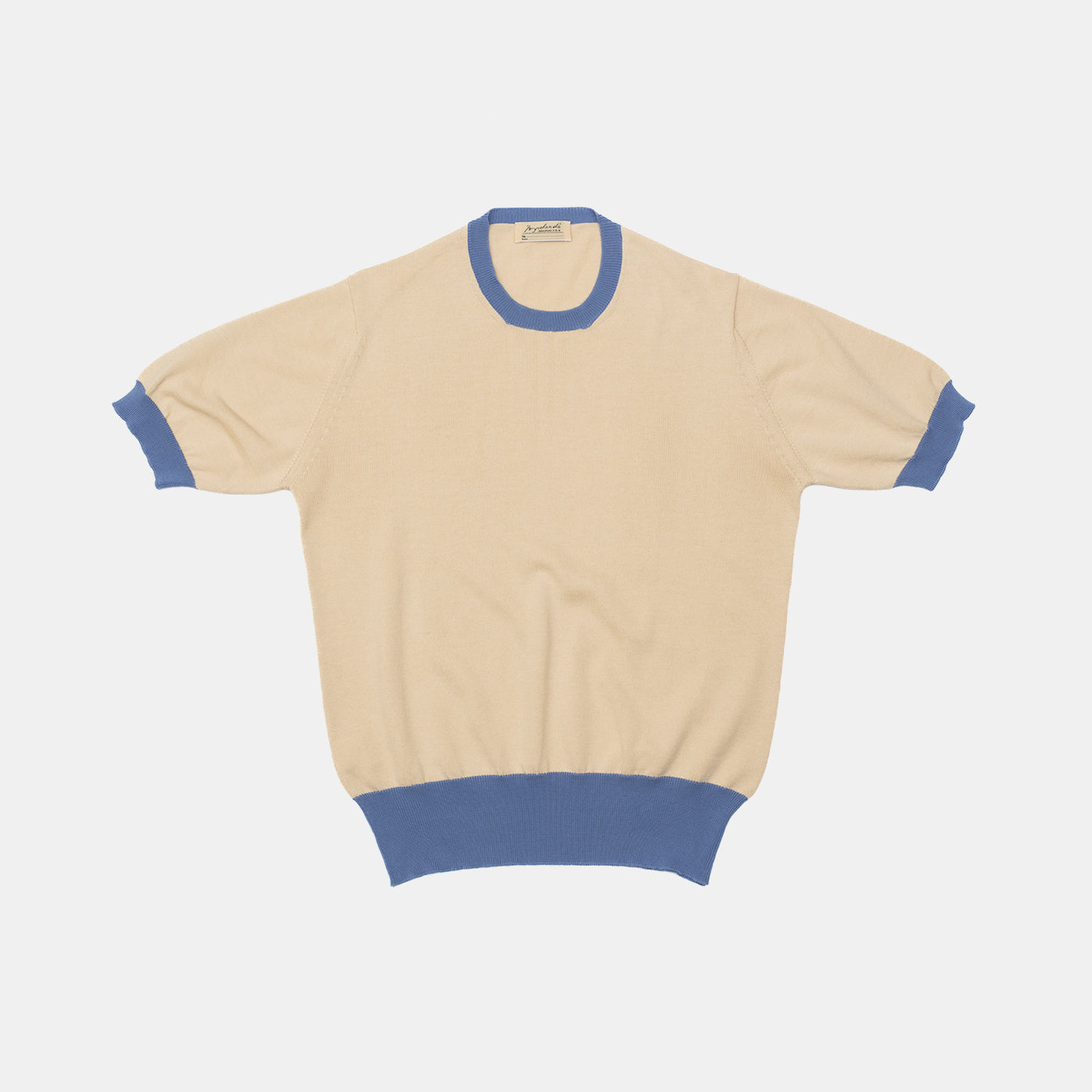 ‘Skipper’ Tee Cream/Blue