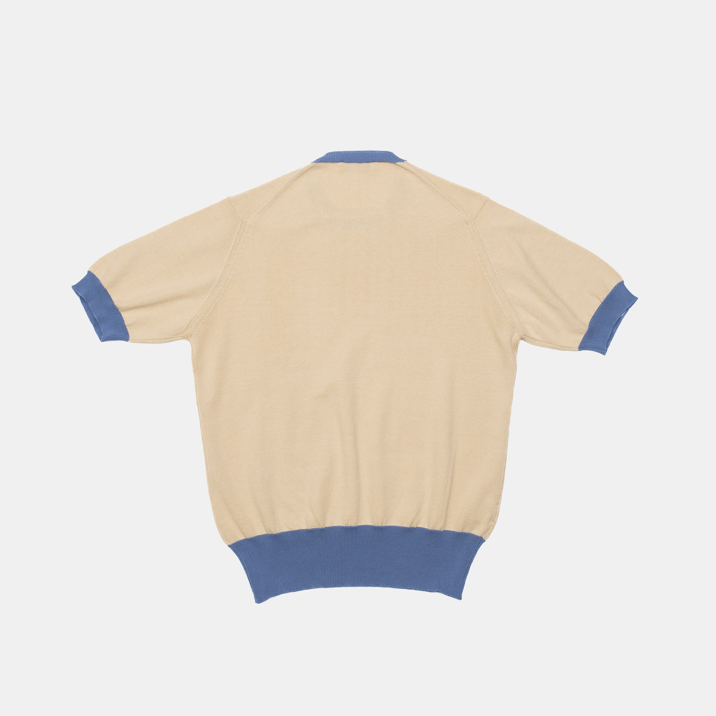 ‘Skipper’ Tee Cream/Blue - Image 3
