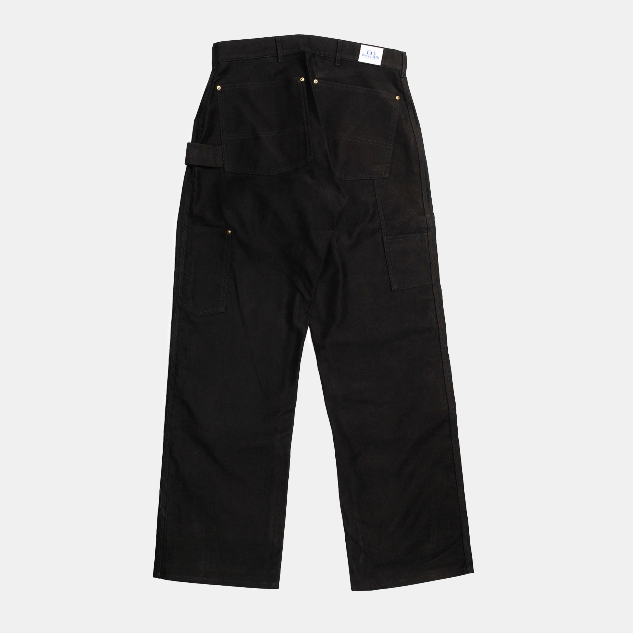 Double Knee Pants Moleskin Black - Image 4