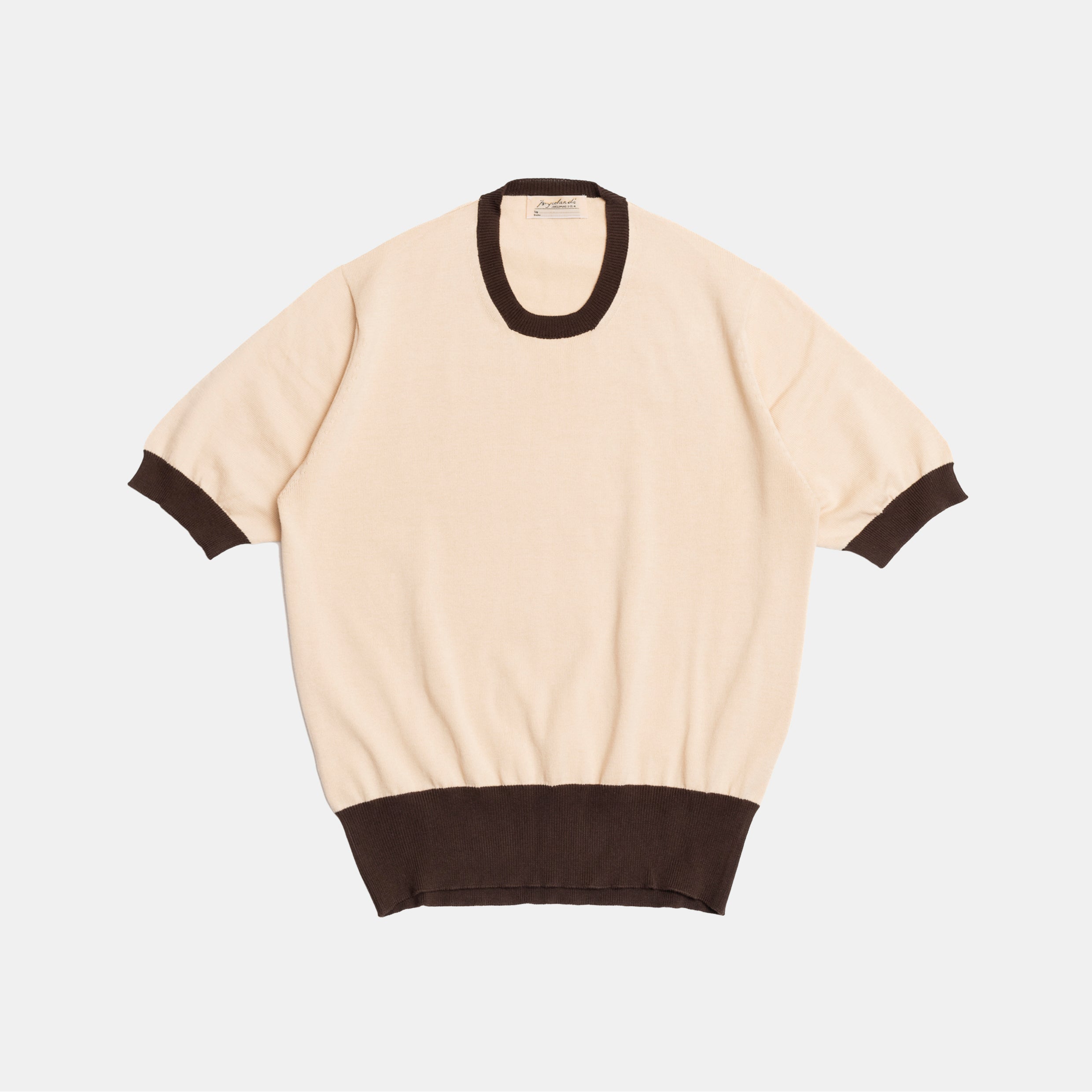 ‘Skipper’ Tee Cream/Brown