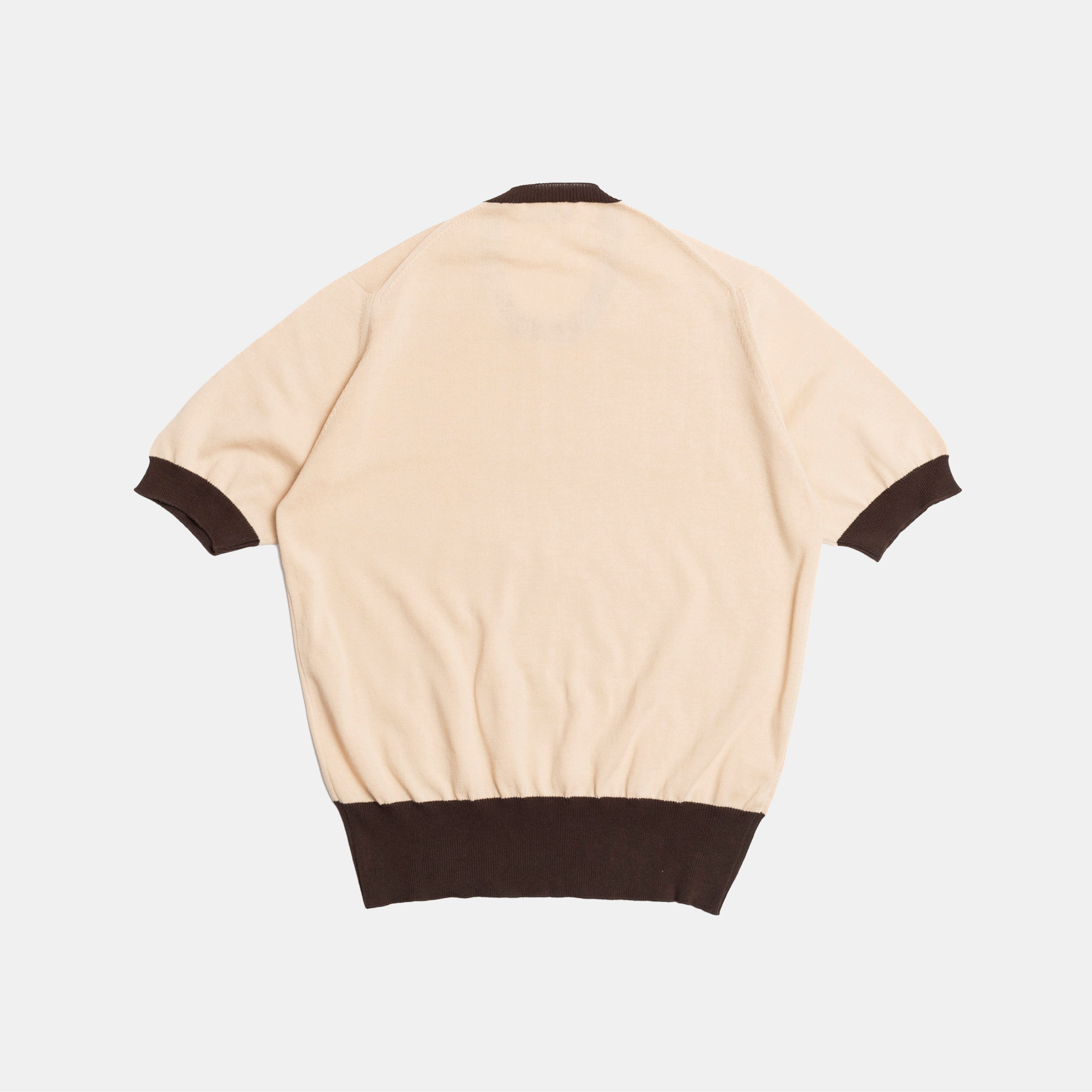 ‘Skipper’ Tee Cream/Brown - Image 3