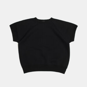 Raglan Short Sleeve Sweatshirt Black