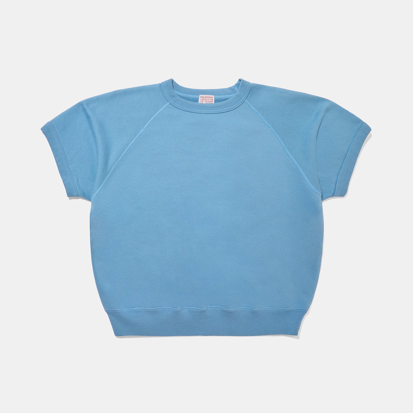 Raglan Short Sleeve Sweatshirt Sax Blue