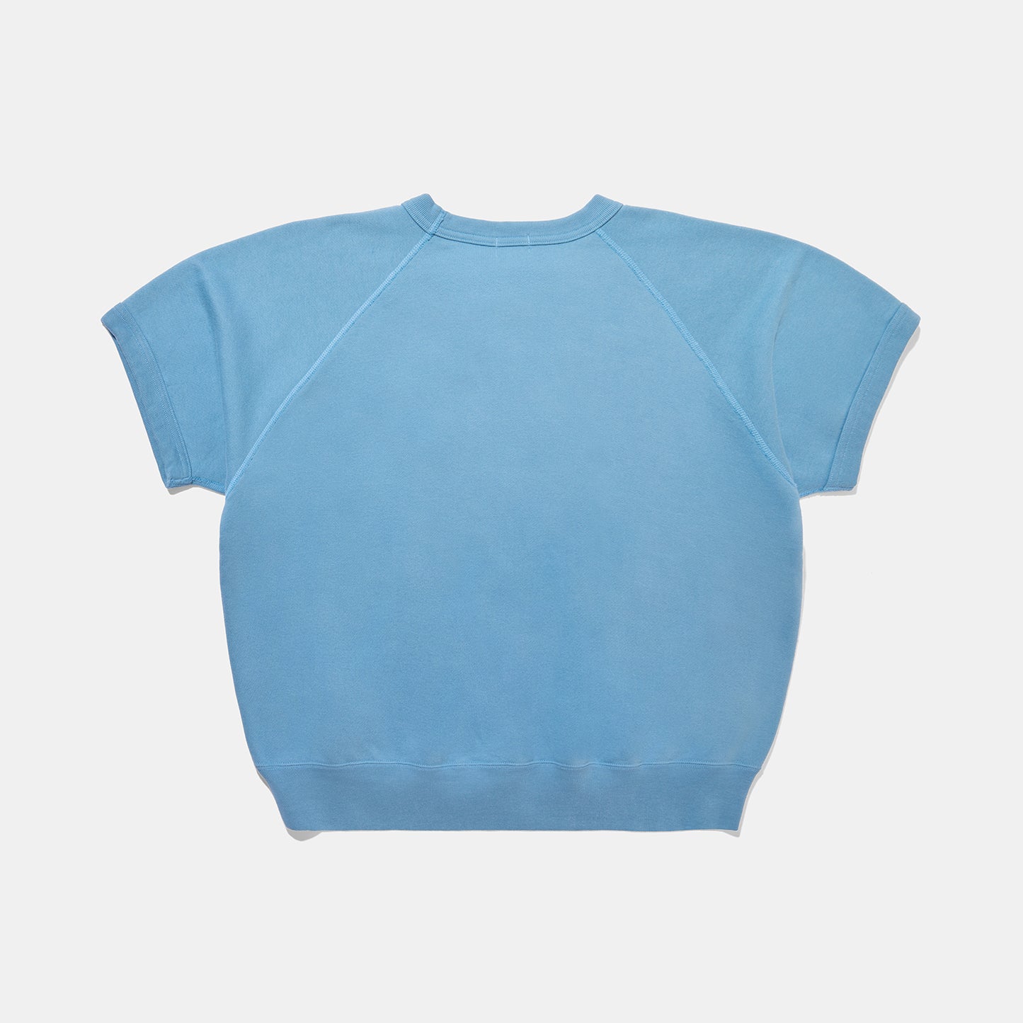 Raglan Short Sleeve Sweatshirt Sax Blue - Image 2