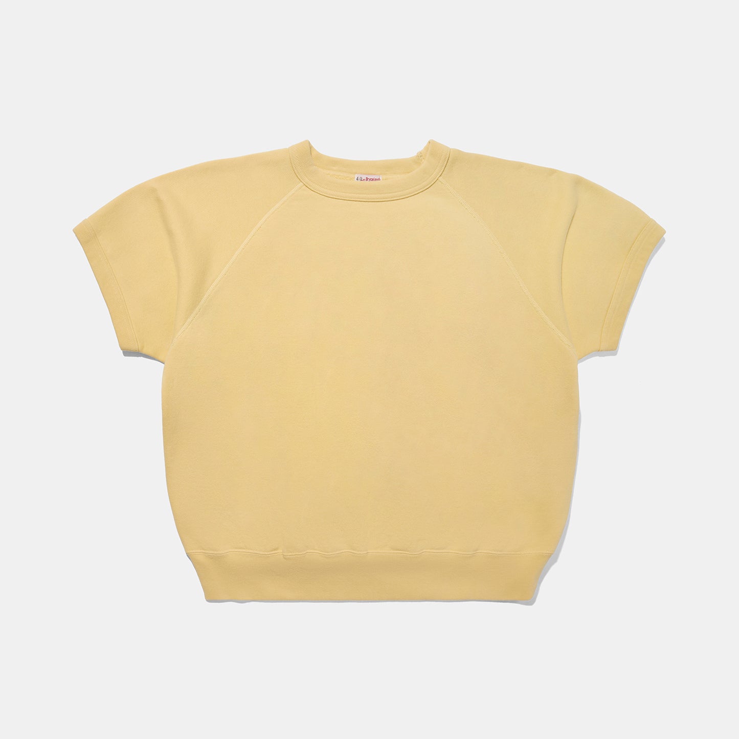 Raglan Short Sleeve Sweatshirt Yellow