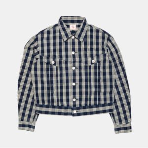 Cash Jacket Check Indigo