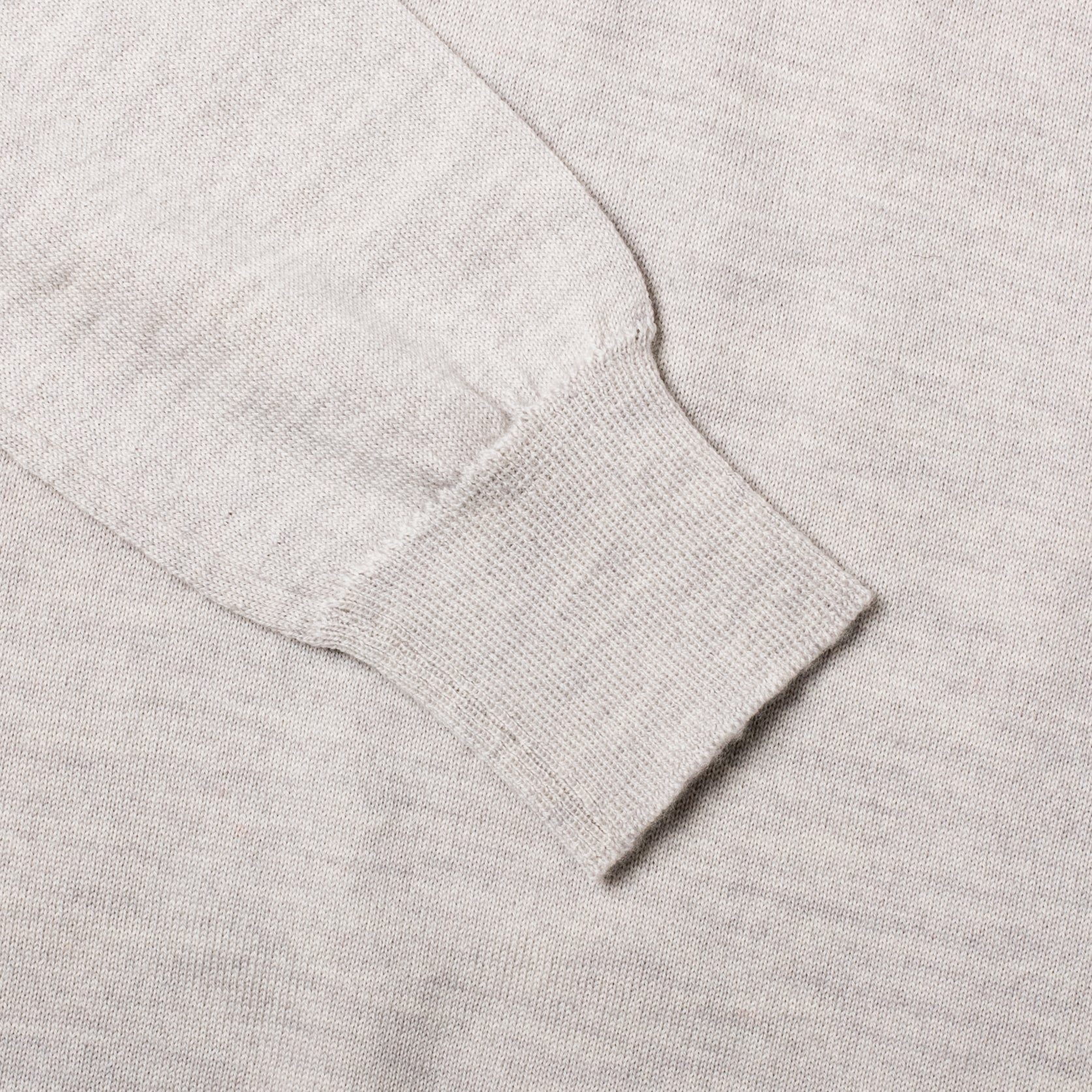 Merino Long-Sleeve Polo Argent - Image 3