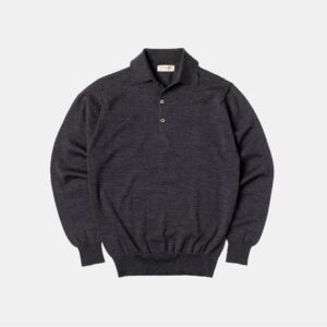 Merino Long-Sleeve Polo Gradino